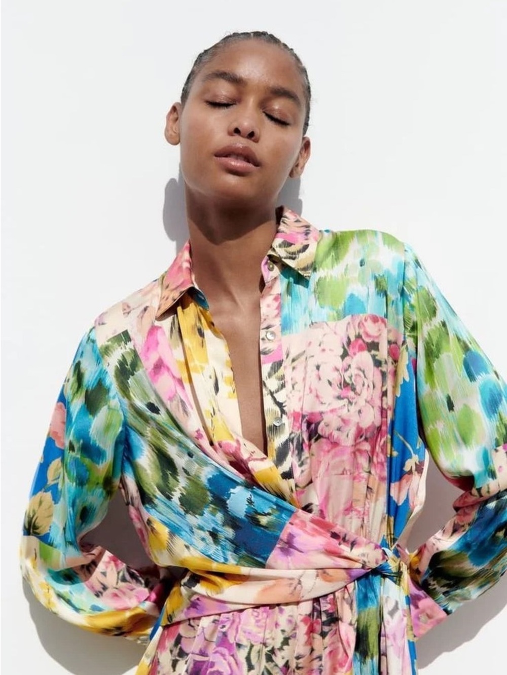 Zara Patchwork Print Jumpsuit